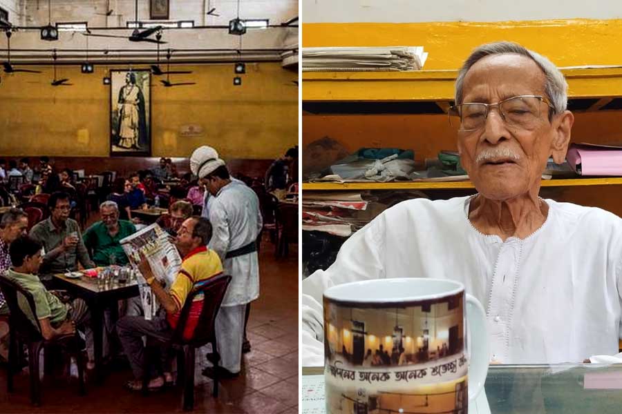 A 92-year-old man has set a precedent by spending 26 thousand days at coffee house