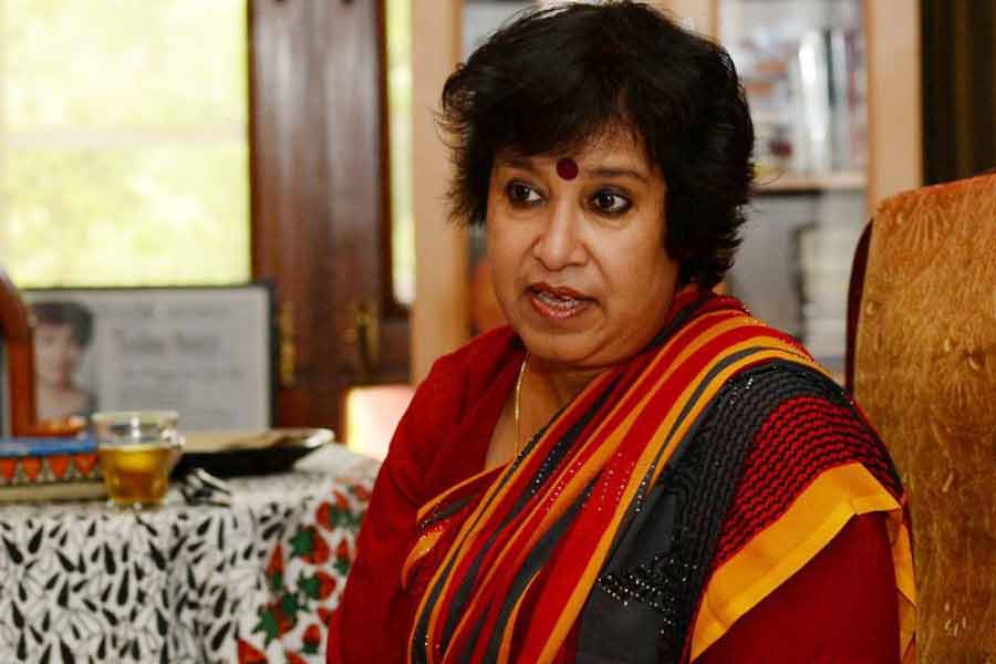 Taslima Nasrin thanks BJP MP Samik Bhattacharya for raising voice to bring her back in Kolkata