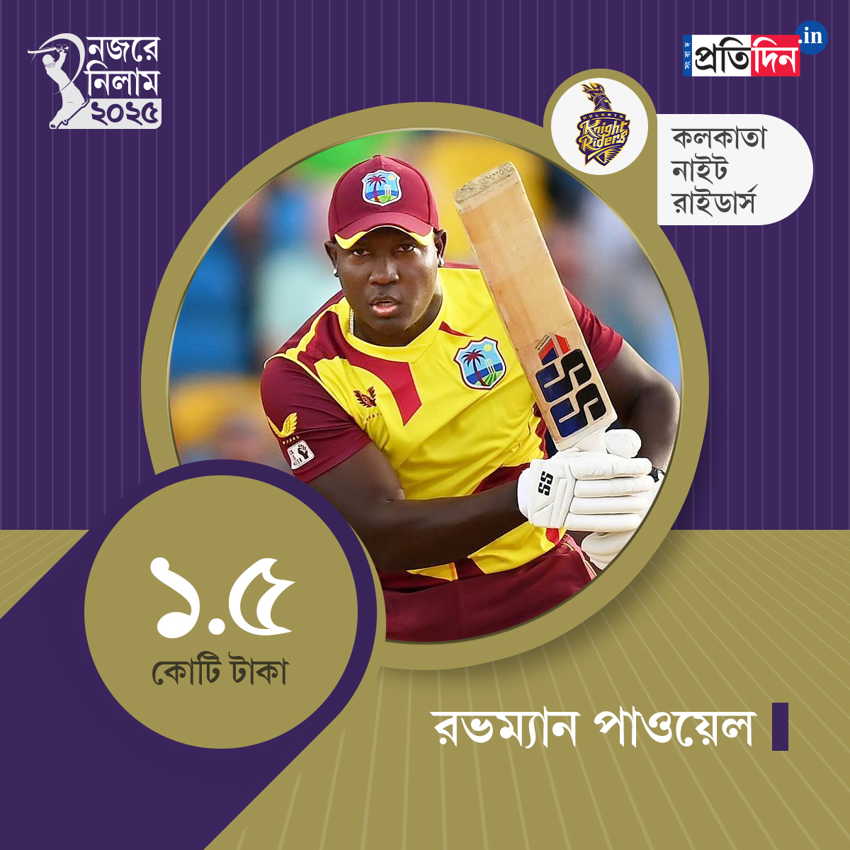 IPL Auction KKR Rovman Powell