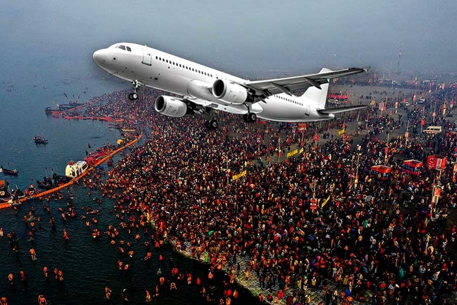 Maha Kumbh: Prayagraj airfares nearly 50,000 rupees ahead of ‘Mauni Amavasya’