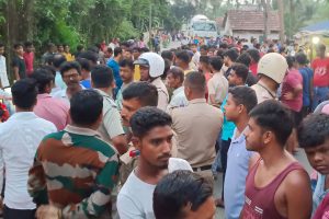 Accident in Krishnanagar Karimpur road, one died