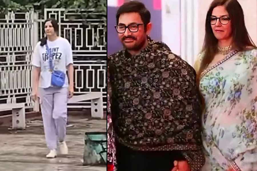 Aamir Khan’s Girlfriend Gauri Spratt dodges Paps