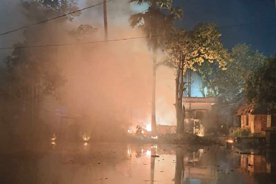 Blast near Diamond Harbour police station