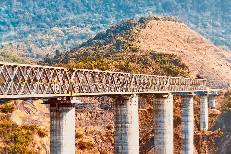 Eastern Command declares successful completion of Worlds tallest pier rail bridge in Manipur