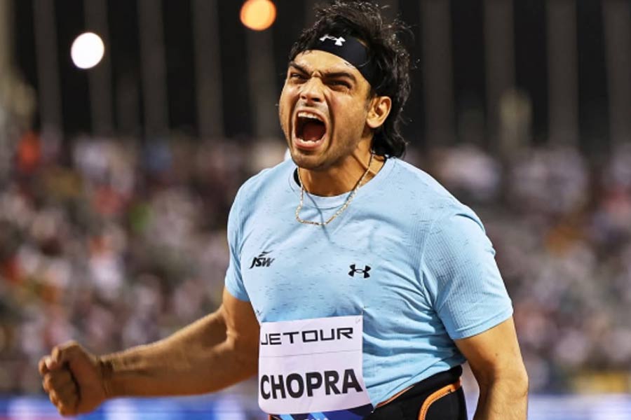 Neeraj Chopra wins Gold in Ostrava Golden Spike event