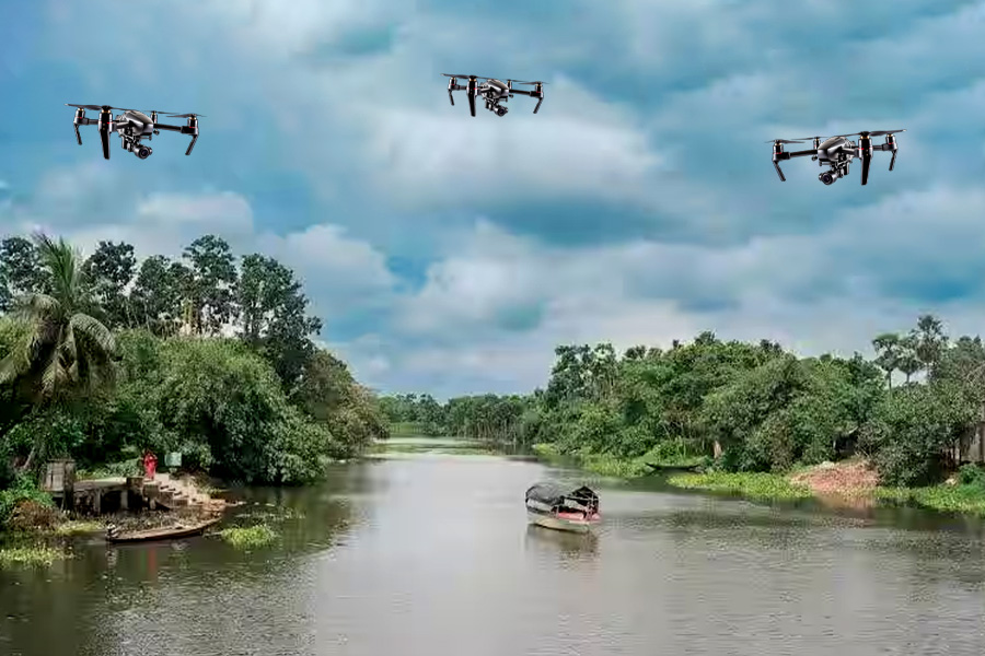 suspicious drone found in Hansnabad