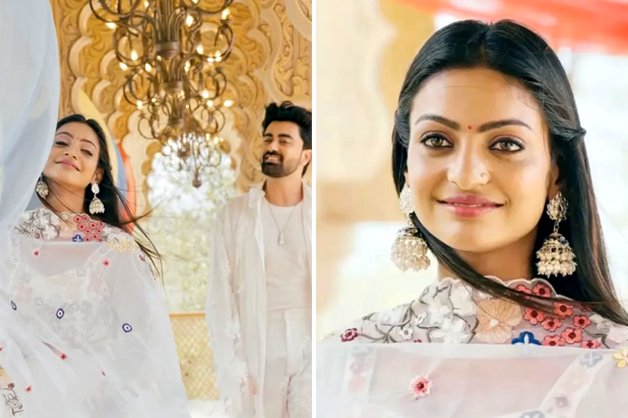 viral Maha Kumbh girl Monalisa's Music Video shoot