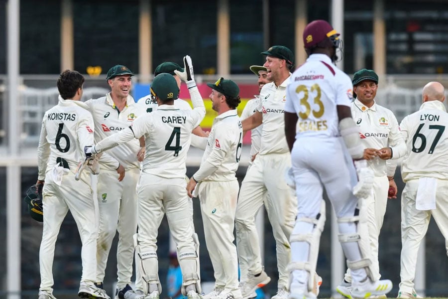 Australia beats West Indies in first test