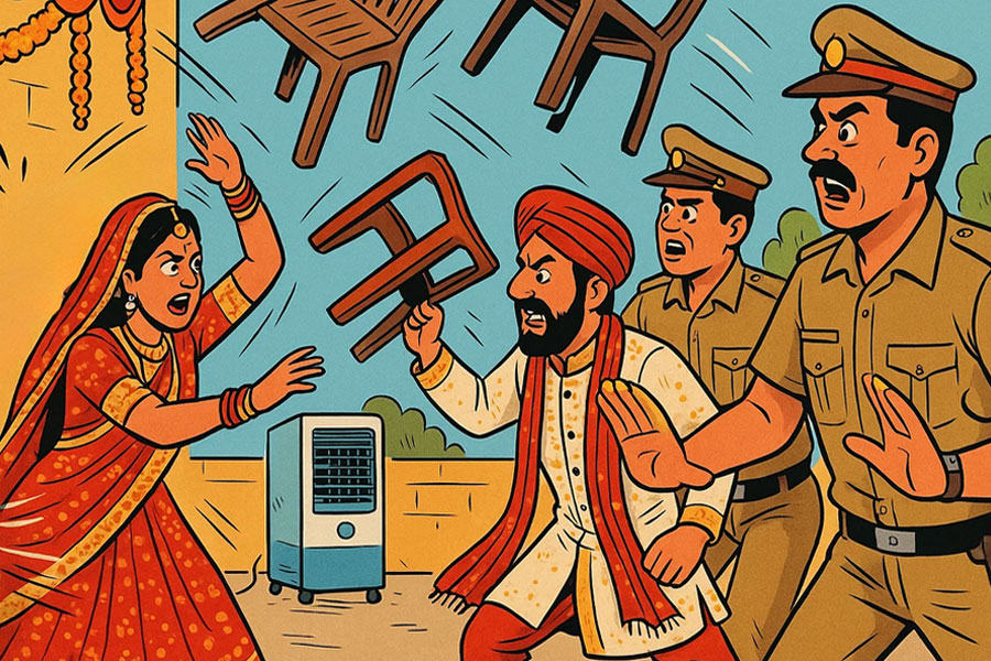Chairs thrown at Uttar Pradesh wedding after baraatis clash over cooler