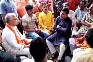 Dilip Ghosh meets TMC leader in Suvendu Adhikari's Area