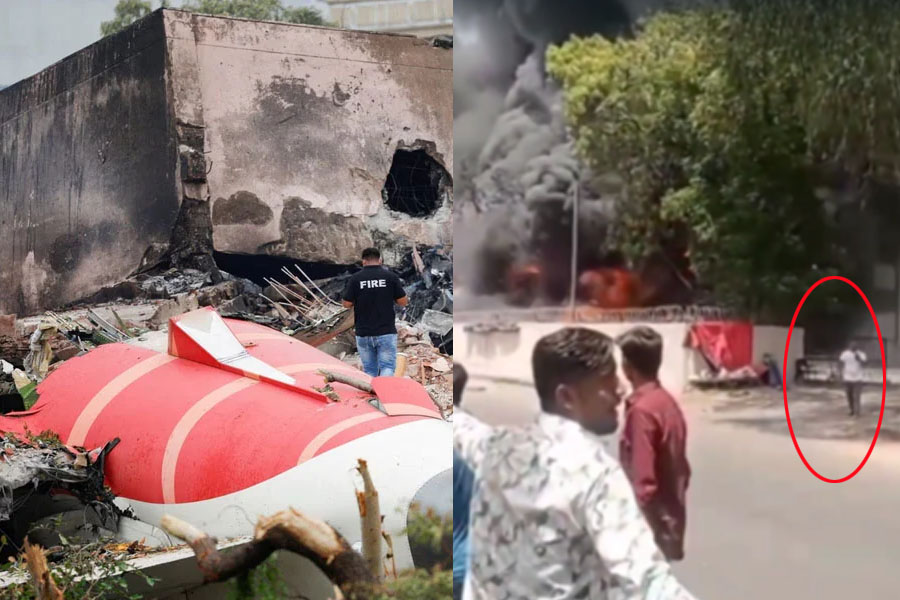 Air India crash survivor walking out of inferno, viral video