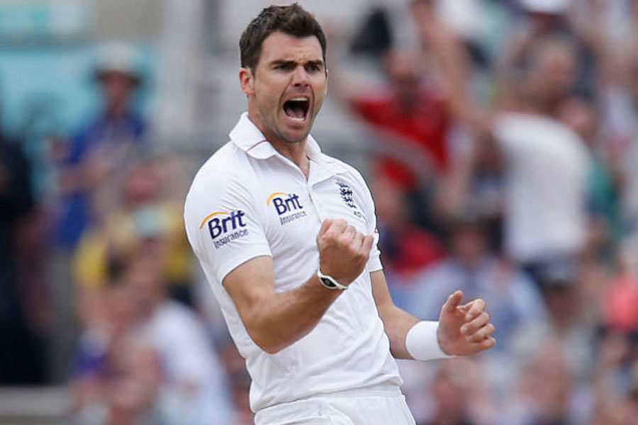 James Anderson leads for the first time in his 22-year career