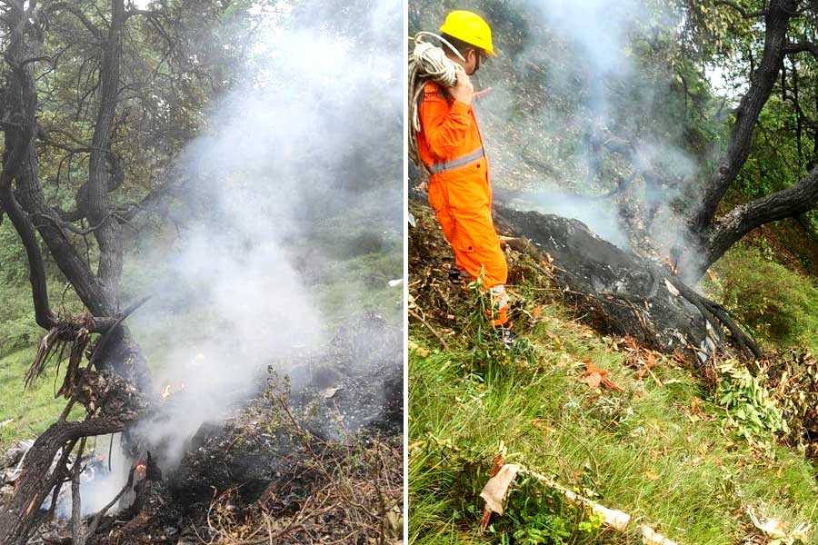 Helicopter with 6 onboard, route to Kedarnath, crashes in Uttarakhand