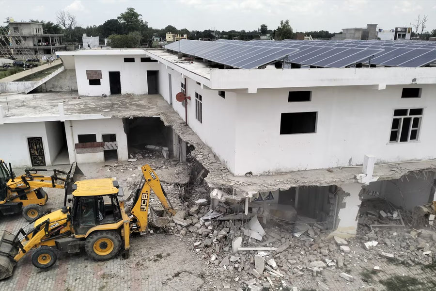 House of Muslim cleric demolished in Uttar Pradesh