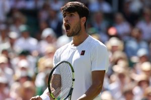 Wimbledon 2025: Carlos Alcaraz beats Taylor Frits to qualify for Final