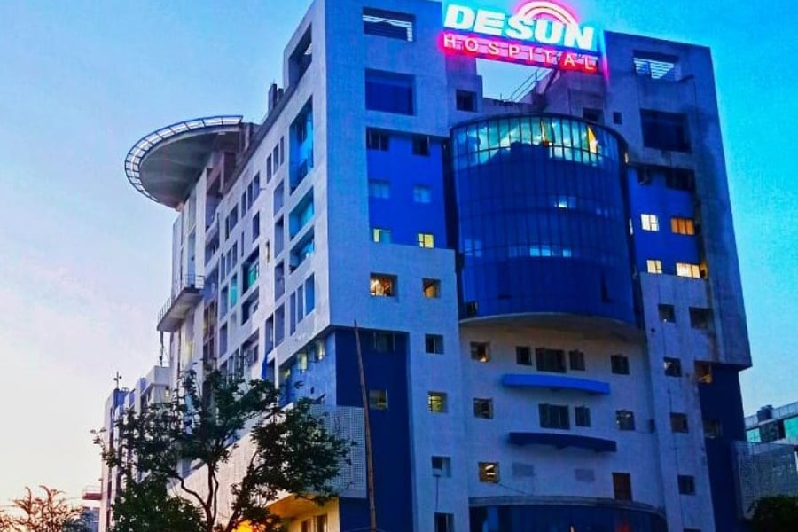 Desun Hospital in Kolkata, one of the largest and most advanced healthcare institutions in Eastern India