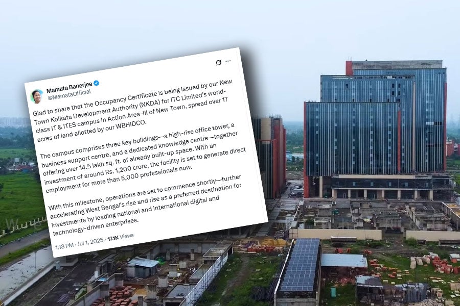 Occupancy Certificate issued for ITC Limited’s world-class IT & ITES campus, CM Mamata Banerjee posts