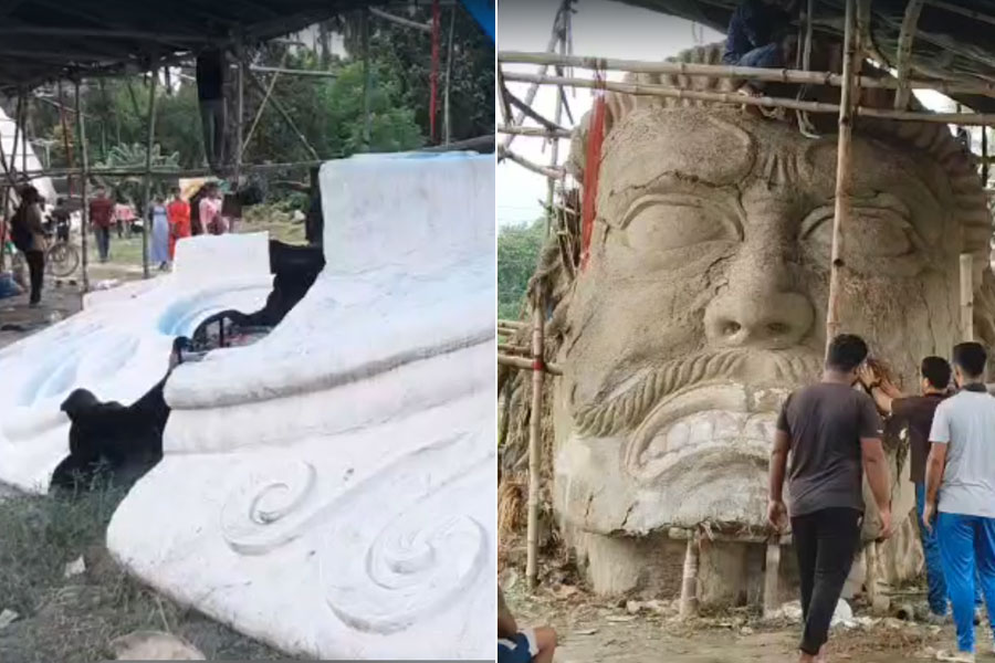 This time too, Nadia's Abhiyan Sangha is going to create the biggest Durga