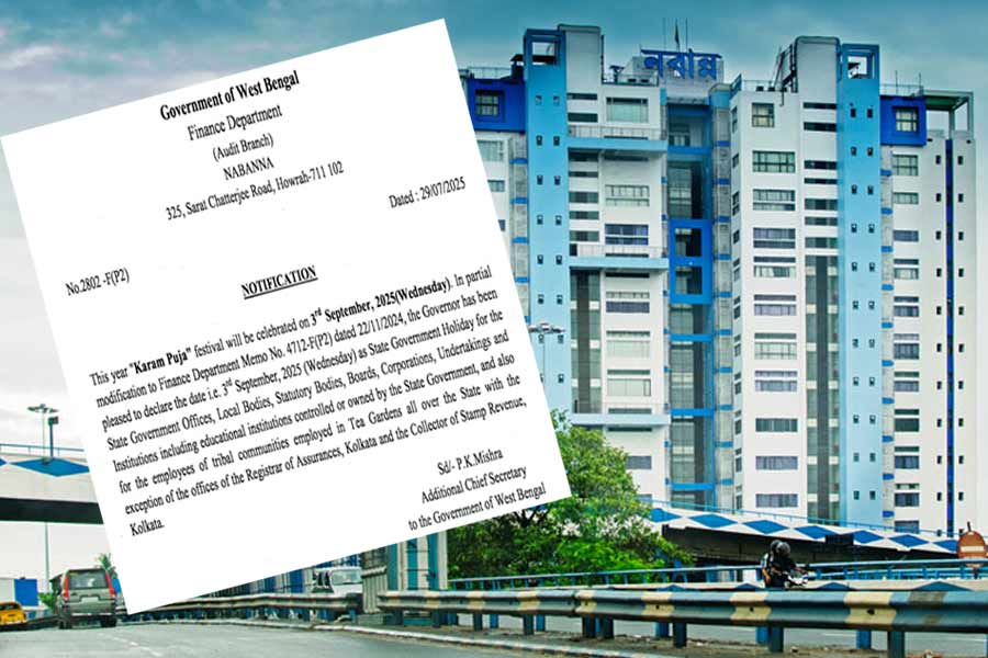 Nabanna announces holiday on Karam Puja