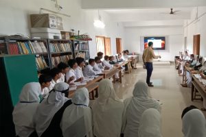 Teaching with 'U' shaped benches introduced in a madrasa in a remote area of Malda