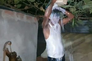 This Assam Man Bathes In Milk To Celebrate Divorce