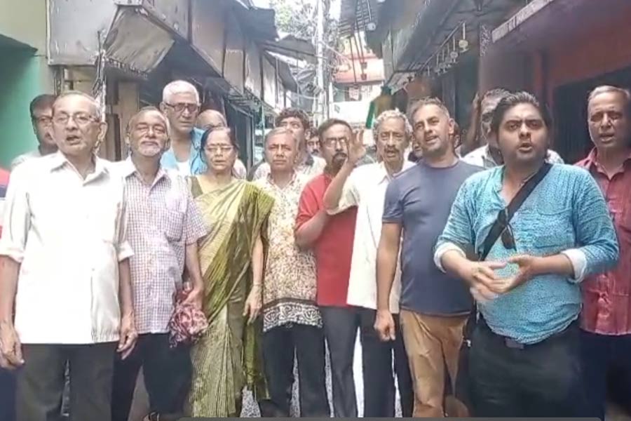 Local People Protest in Sub Post Office in Belgharia