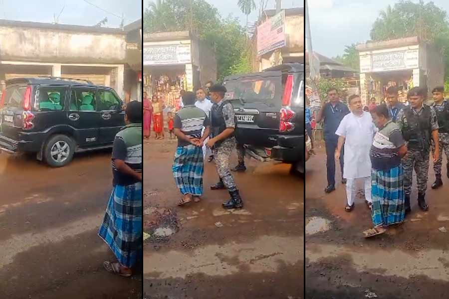 BJP leader Suvendu Adhikari fumes as 'Jai Shri Ram' slogans echo at Hooghly