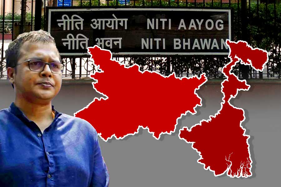 Niti Ayog report map misplaces Bengal with Bihar