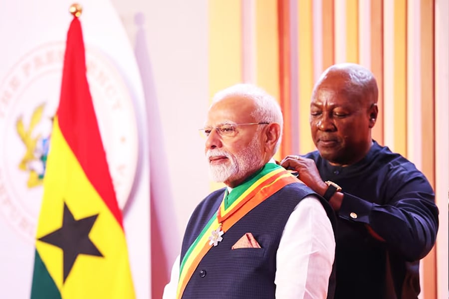 PM Narendra Modi receives Ghana's national honour 'Officer of the Order of the Star'