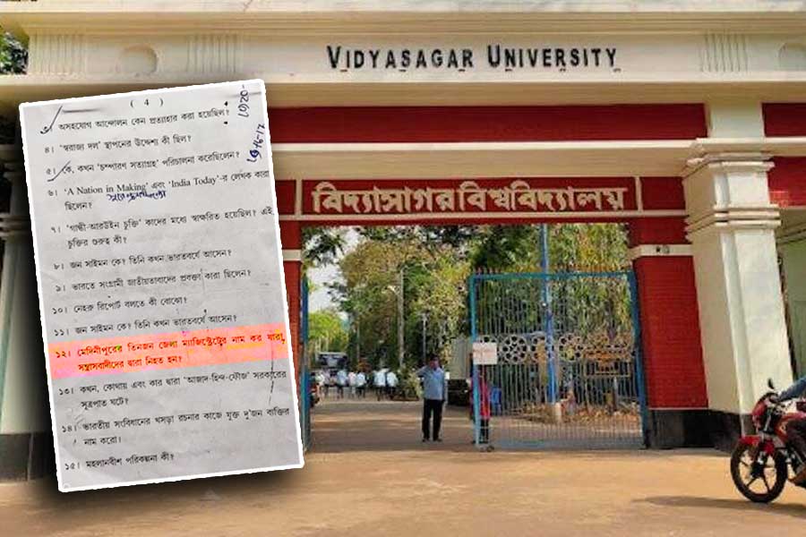 Vidyasagar University VC apologizes for controversy over history question paper