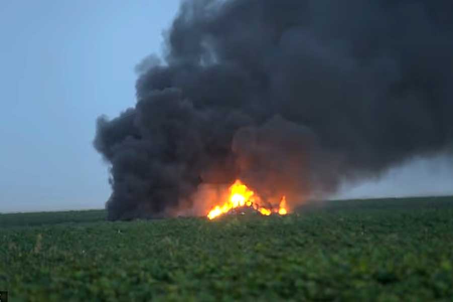US Military Jet Crashes Near Naval Air Station In California