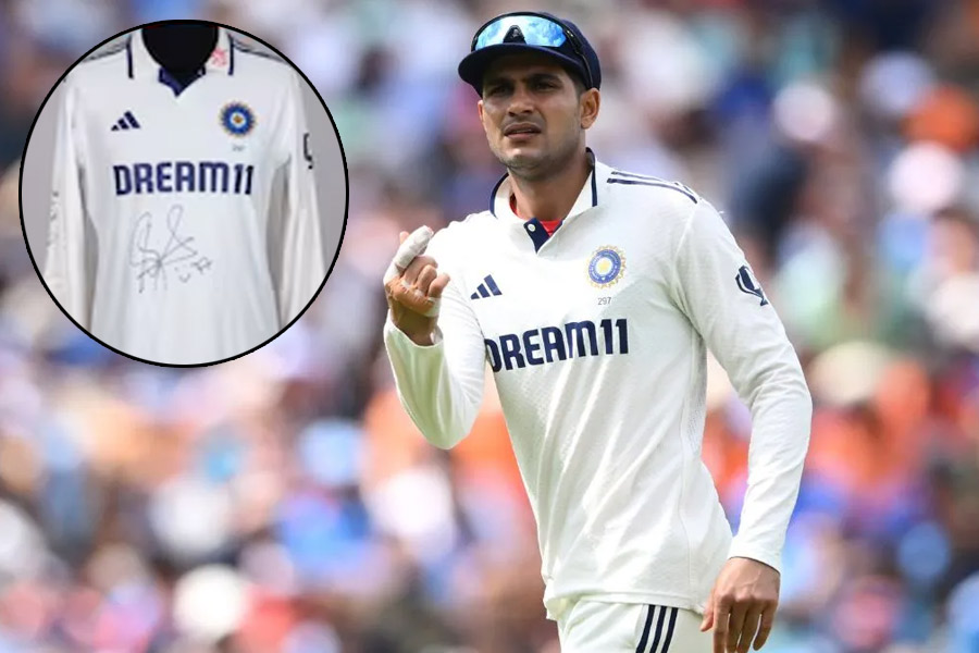 Skipper Shubman Gill's India Jersey Auctioned