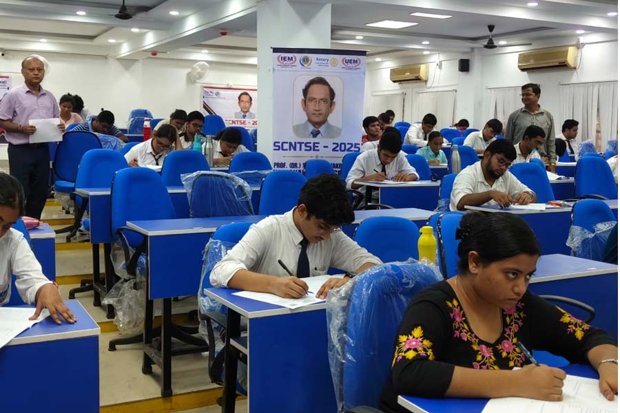 IEM-UEM Group proudly inaugurated the Prof. Satyajit Chakrabarti National Talent Search Examination (SCNTSE-2025)