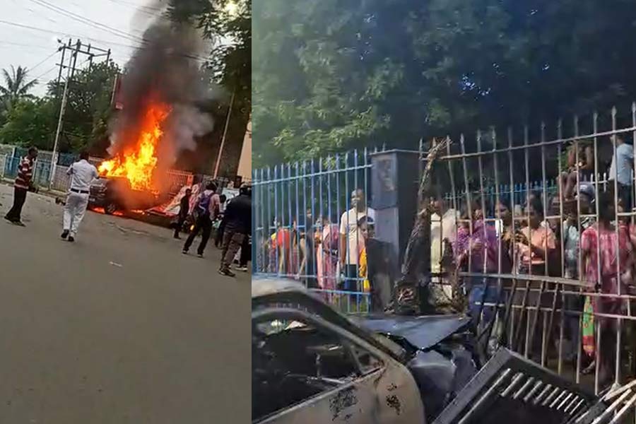 A delivery boy burnt alive in Salt Lake