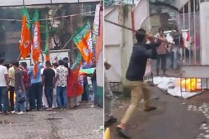 BJP attacks Congress head office at Kolkata over Rahul Gandhi remark