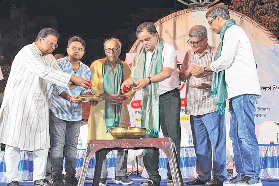Inauguration of Sharad Boi Parbon, 2025 at Kolkata on Saturday