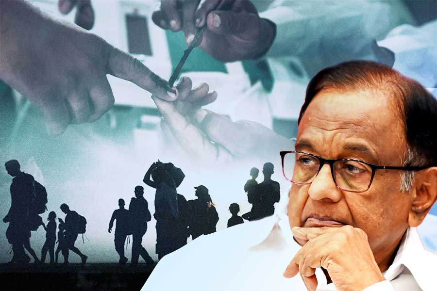 P Chidambaram flags 6.5 lakh voter addition in Tamil Nadu