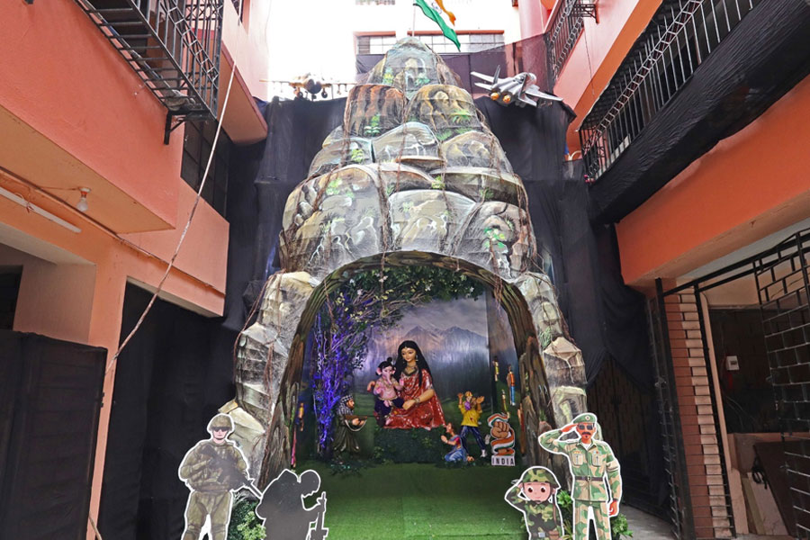 Theme for Ganesh Chaturthi in Baguiati is Operation Sindoor