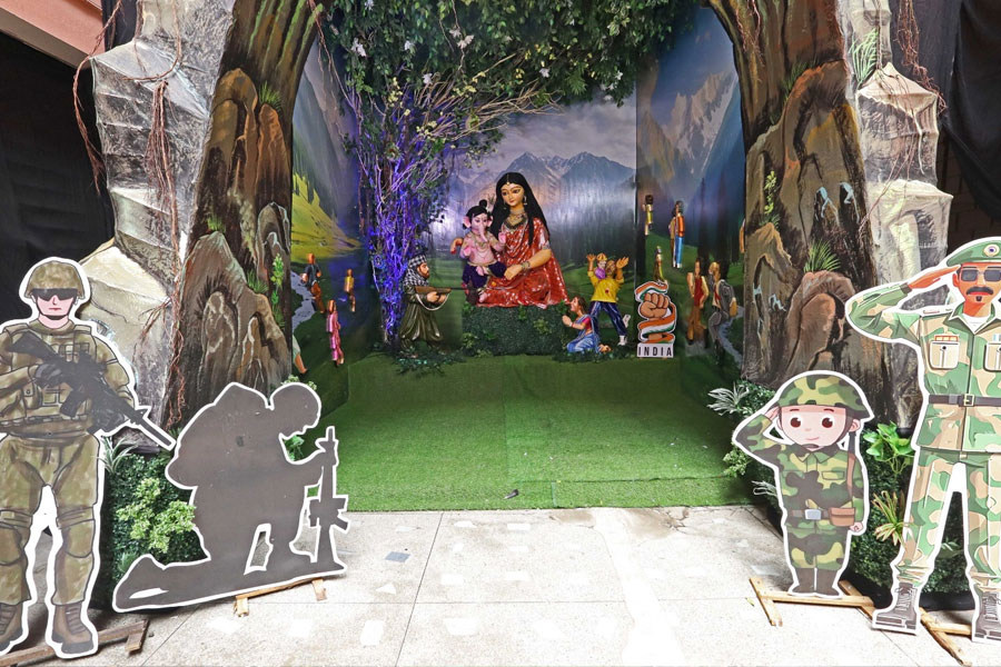 Theme for Ganesh Chaturthi in Baguiati is Operation Sindoor