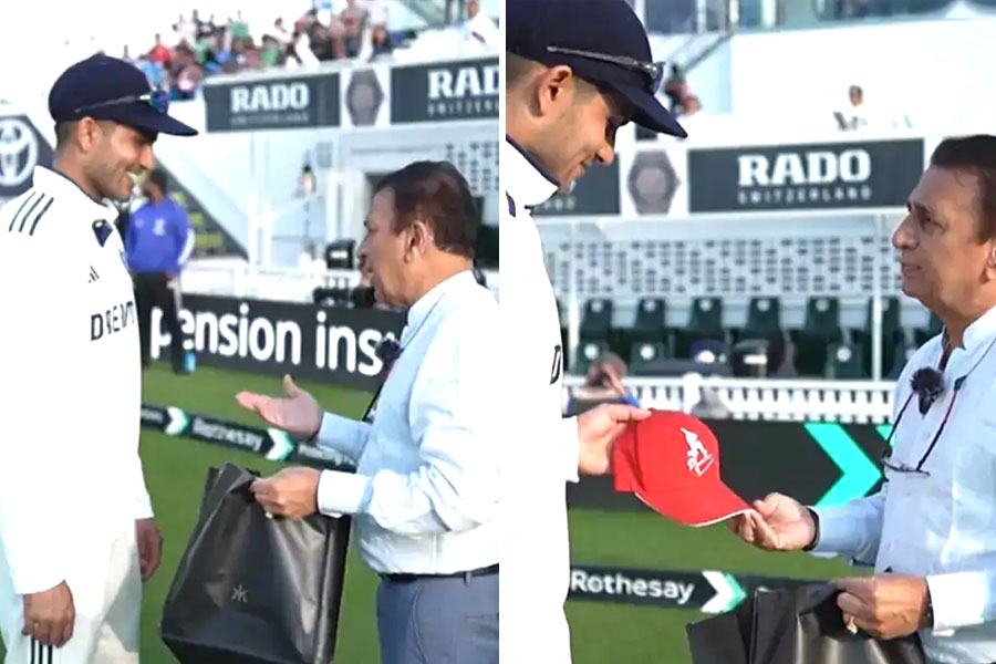 Shubman Gill receives special gift from Sunil Gavaskar