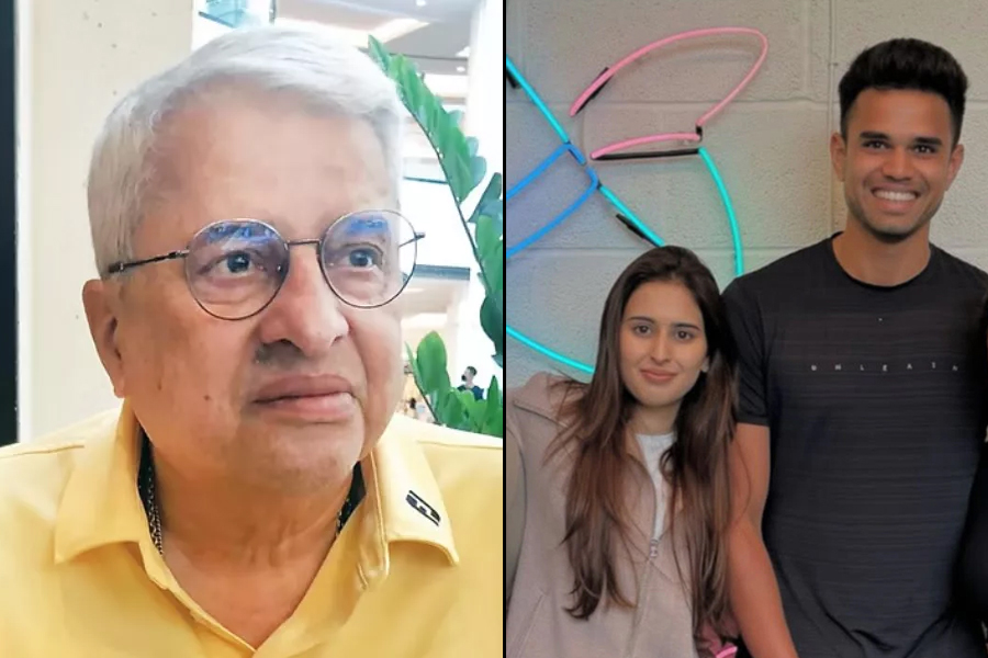 Take a look at grandfather of fiancée of Arjun Tendulkar