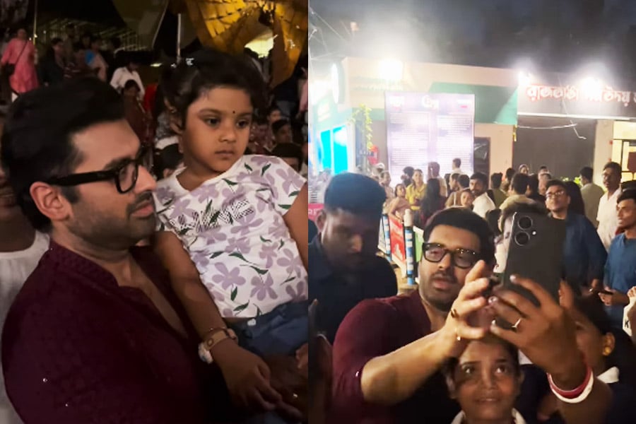 Ankush's whole night Pandal hopping experience amid Raktabeej 2 success