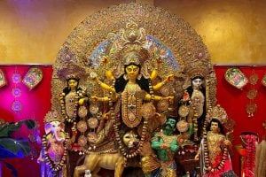probashe durga puja durga puja preparation in Barcelona Spain