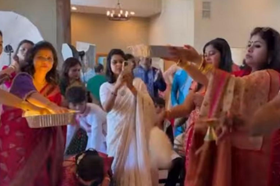 Probashe Durga Puja 2025: Durga Puja preparation in South Carolina, US