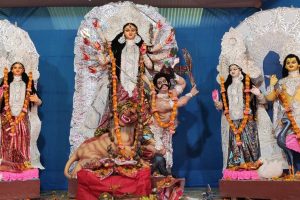 গরুমারার বিচা ভাঙার দুর্গাপুজো। নিজস্ব ছবি।