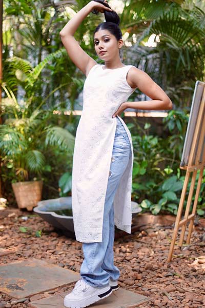 High-side-slit-Kurti