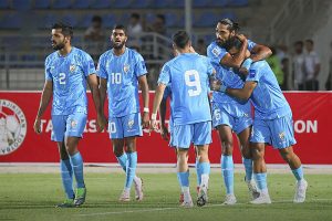 Where will India Football Team play against Singapore in the AFC Asian Cup qualifiers?