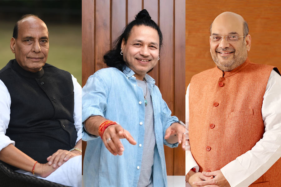 Amit Shah, Rajnath Singh lend their voices to Kailash Kher’s Bharatiya Sena song