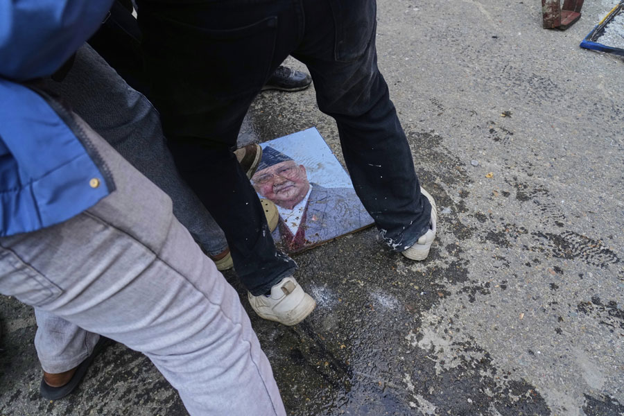 Protesters burn former Nepal PM's wife to death