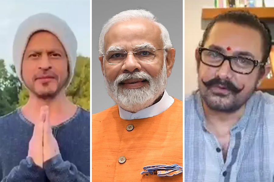 shahrukh khan amir khan wish PM Narendra Modi on 75th birthday